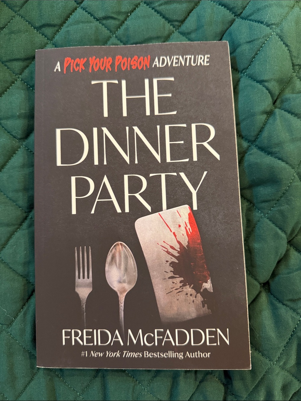 The Dinner Party by Freida McFadden - Black Cover with Red Accent